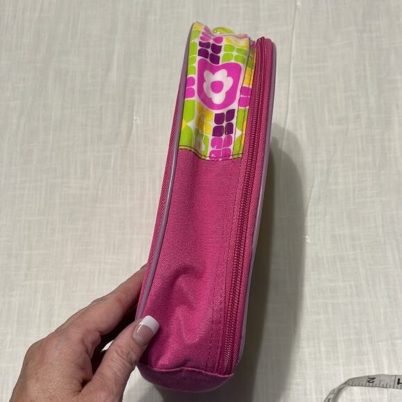 Polly pocket  zip open carry bag case pink yellow - Picture 10 of 12